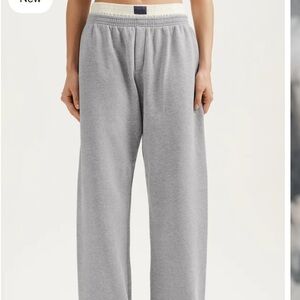 Set active Staple Layered Straight Leg gray track Sweats